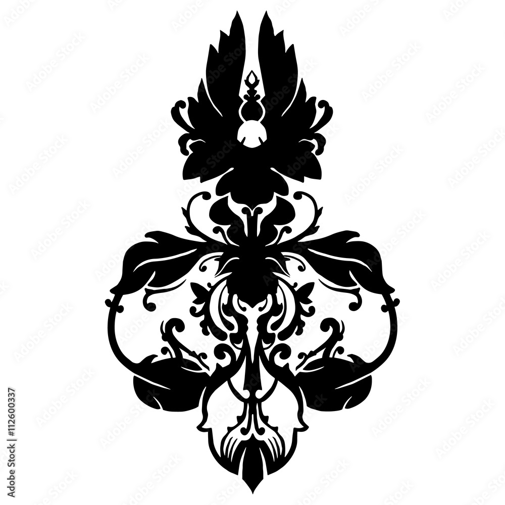 Fototapeta premium Decorative ornament. Vector background. Pattern borders.