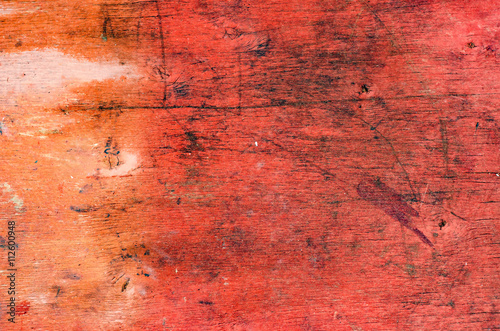 red painted vintage wood surface background