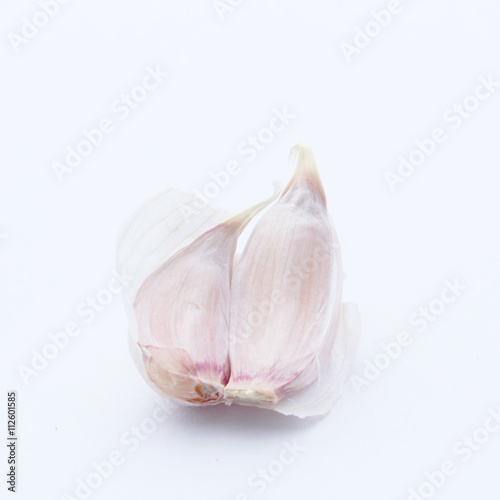 Garlic isolated on white background