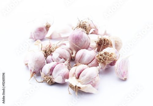 Garlic isolated on white background