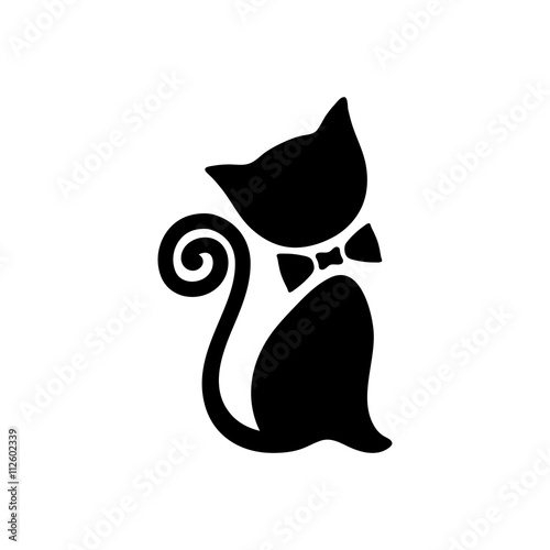Fototapeta Naklejka Na Ścianę i Meble -  Cat vector logo