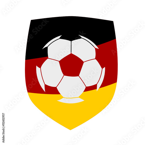 German soccer ball label
