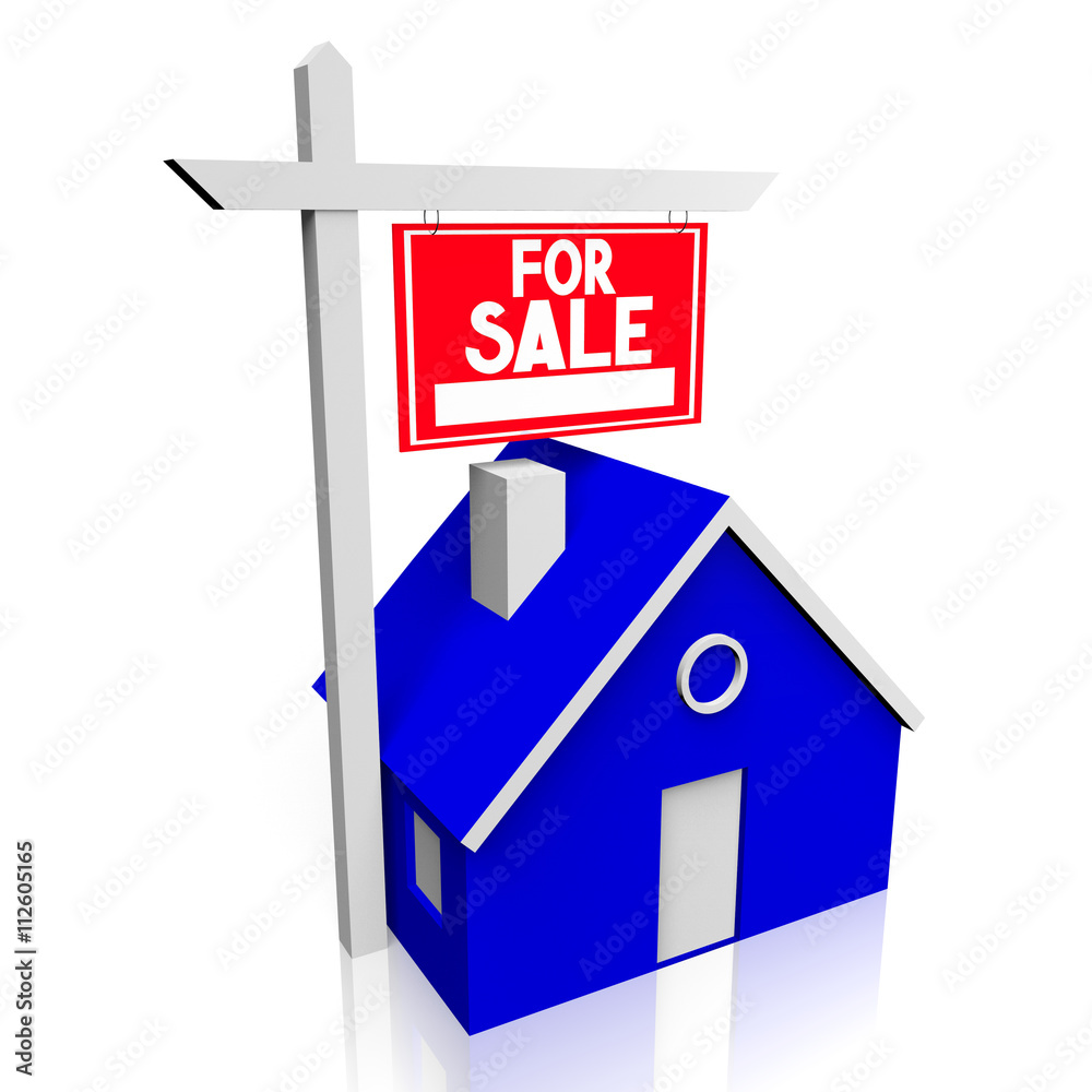 3D house for sale concept