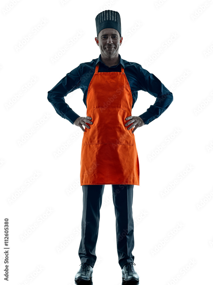 man cooking chef silhouette isolated man cooking chef silhouette isolated