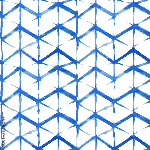 shibori indigo seamless pattern