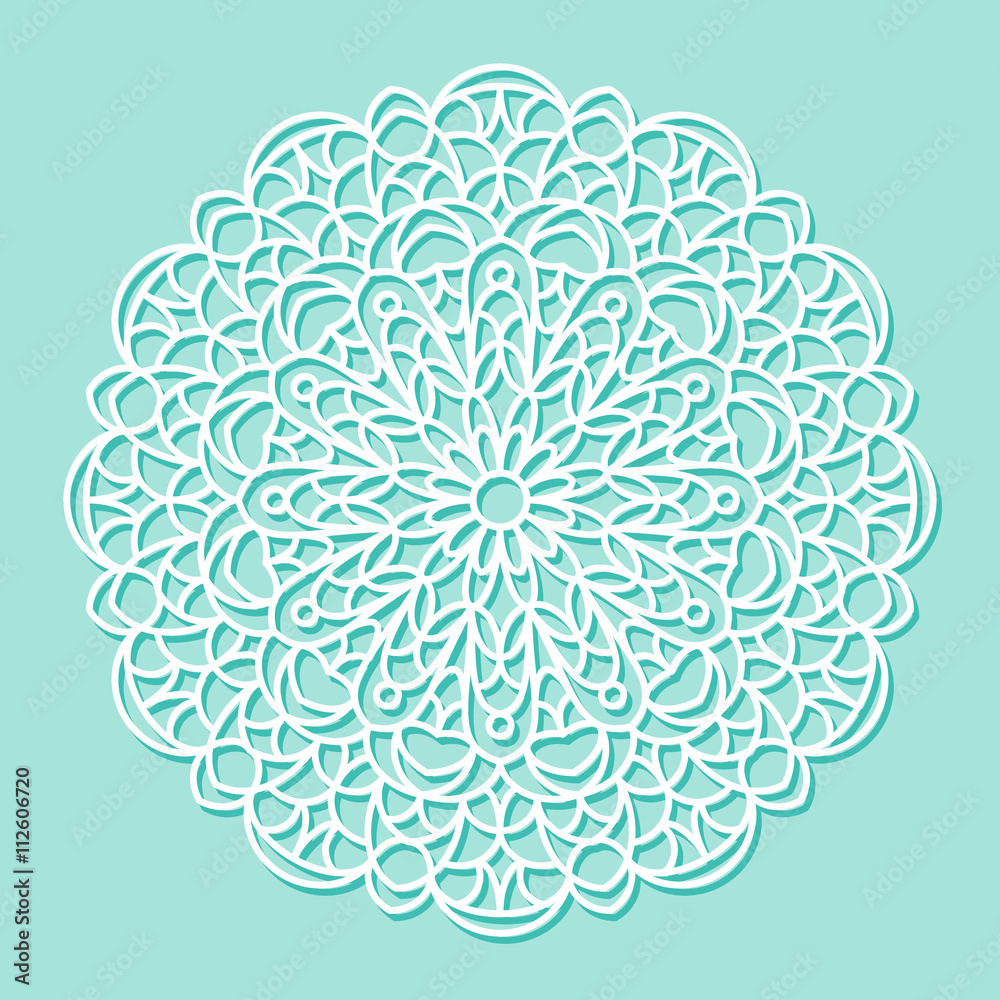 Mandala white lace ornament Mandala white lace ornament
