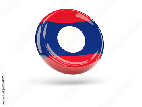 Free Download Flag of laos. Round icon - GFXLoad