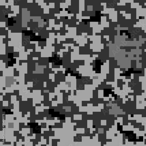 camouflage digital pattern -grey color