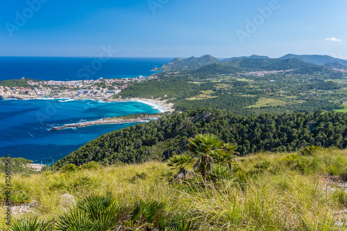 Cala Agulla and beautiful coast at Cala Ratjada of Mallorca, Spain