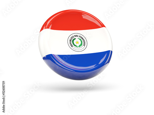 Free Download Flag of paraguay. Round icon - GFXLoad