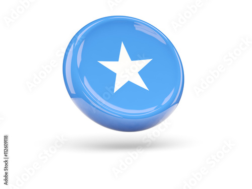 Flag of somalia. Round icon