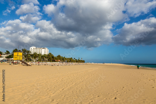 Beach And Hotel -Morro Jable, Fuerteventura, Spain © zm_photo