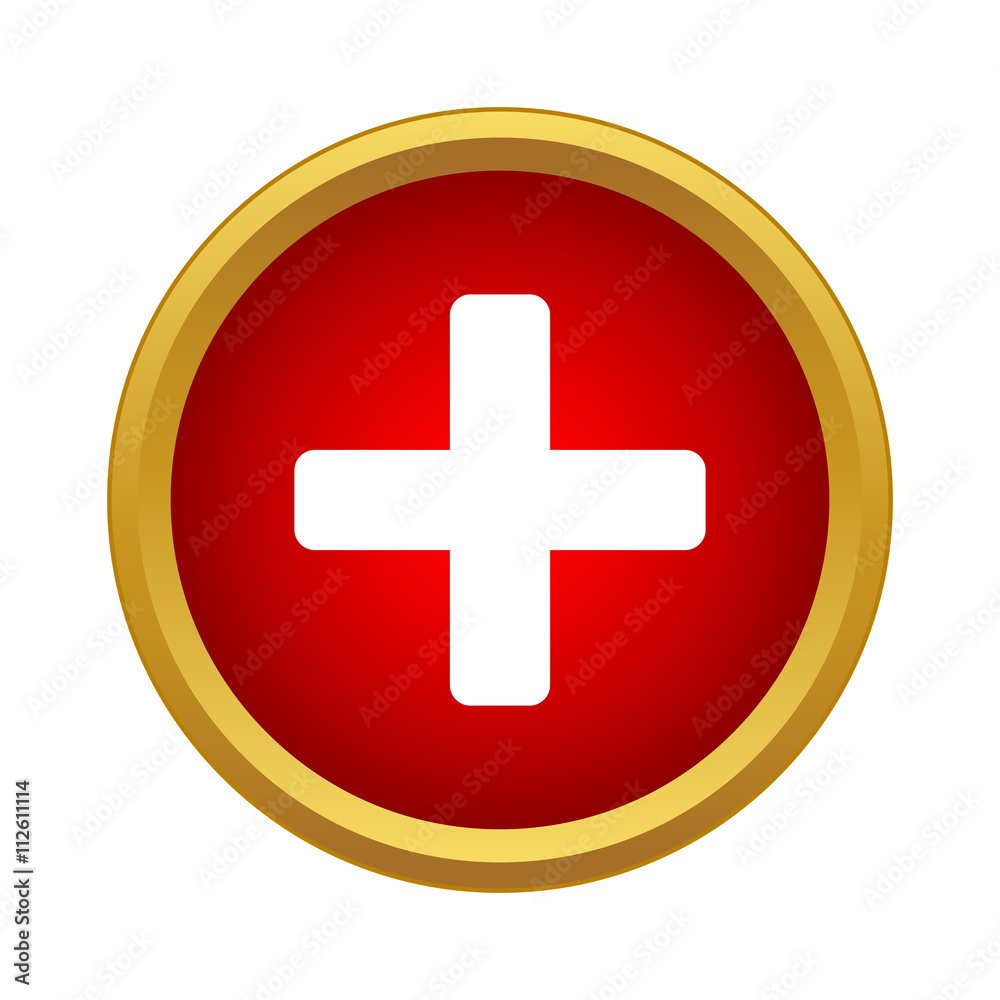 Fototapeta premium Plus icon, simple style