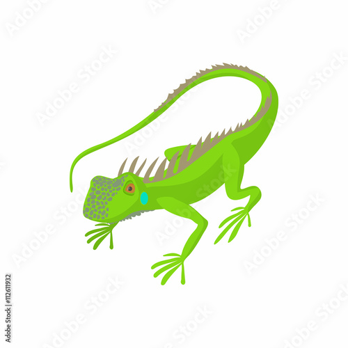 Lizard icon  cartoon style