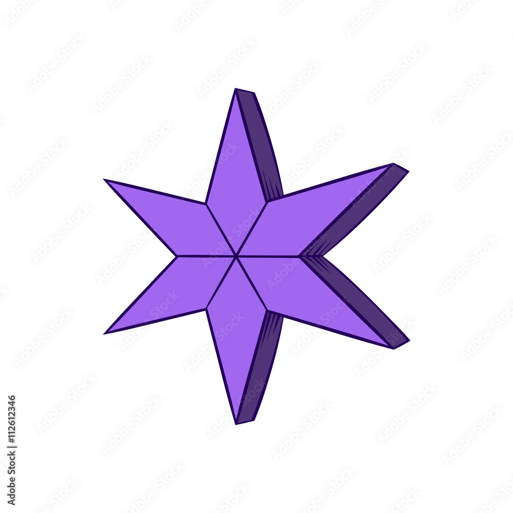Obraz premium Star Icon, hand drawn style