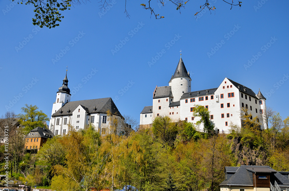Schloss Schwarzenberg und St.-Georgen-Kirche, Sachsen - Erzgebirge