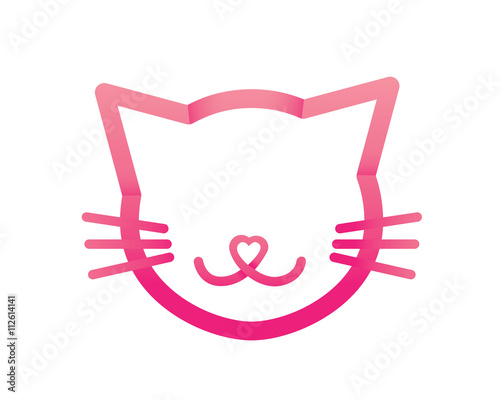 Modern Pet Logo - Cat Rescue Symbol