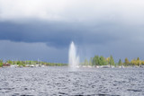 View of Saimaa lake and Lappeenranta port.