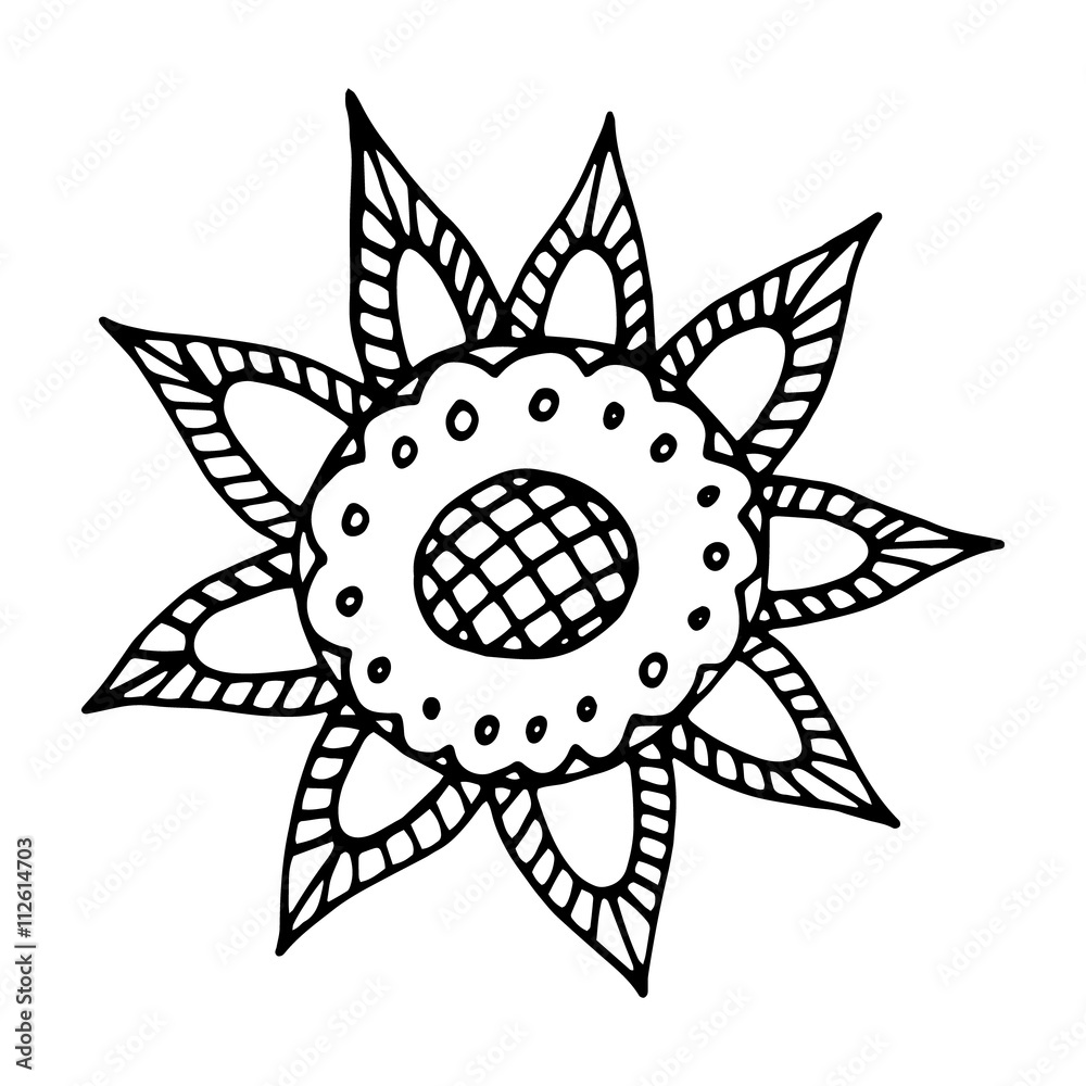 Fototapeta premium Zentangle mandala