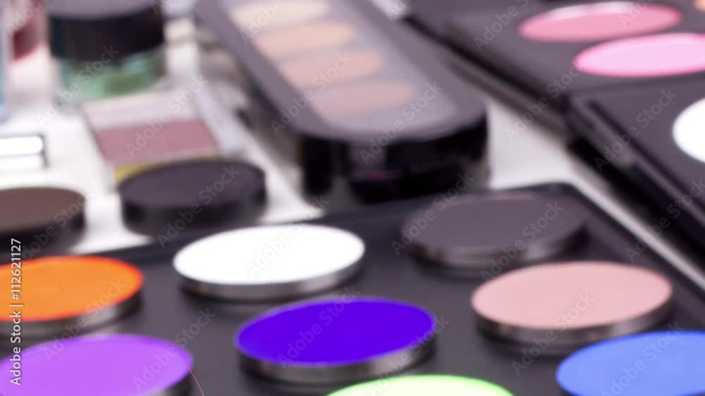 Different professional make-up tools
