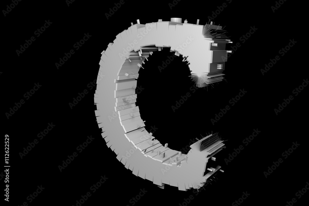 Stylish futuristic Sign in Motion. Nice 3D Render
Stylish futuristic Sign in Motion. Nice 3D Render