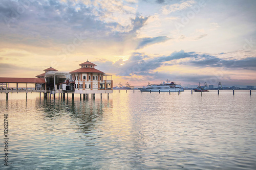 Beautiful Sunrise and Sunset in George Town, Penang, Malaysia photo