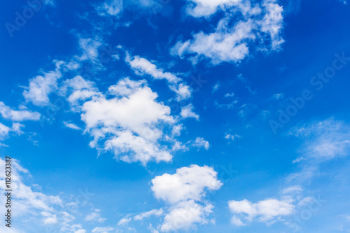 clouds in the blue sky