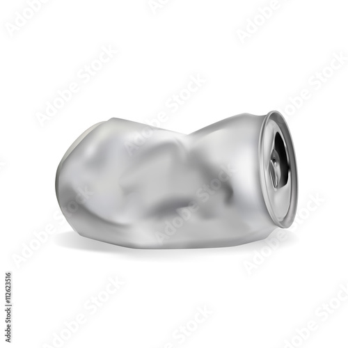 jammed aluminum can
