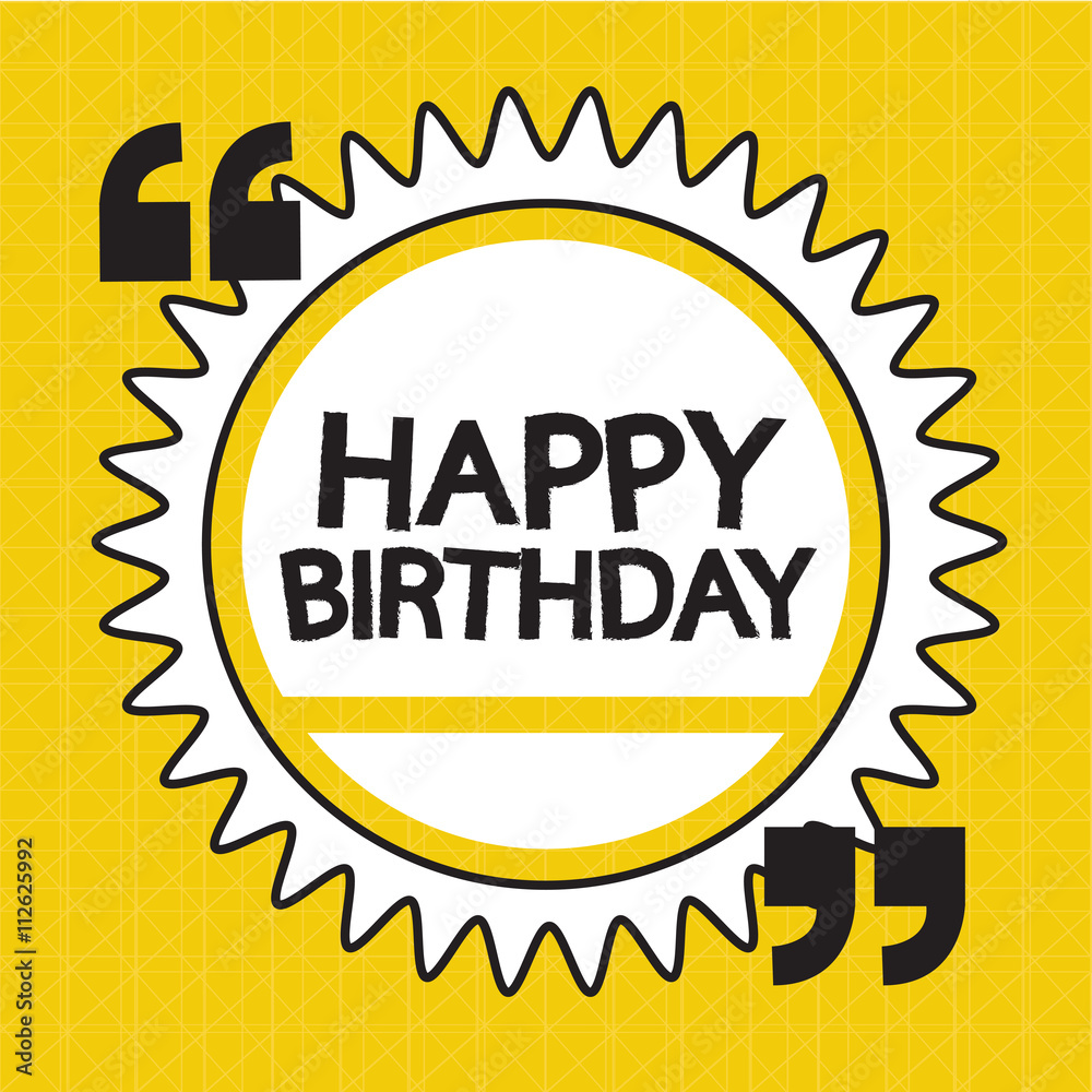 Happy birthday illustration design Happy birthday illustration design