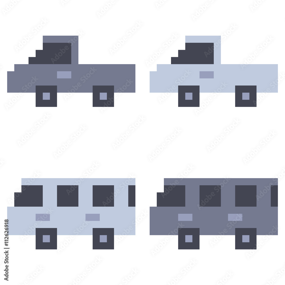 pixel art van pixel art van