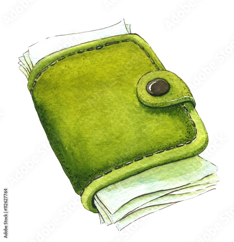 Wallet with money.