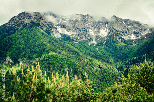 beautiful mountain landscape - outdoor actitity in italy