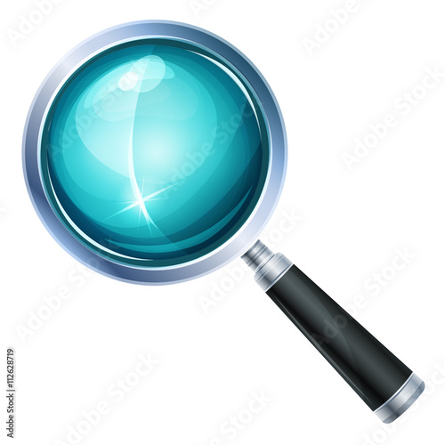 Magnifying Glass Icon Isolated