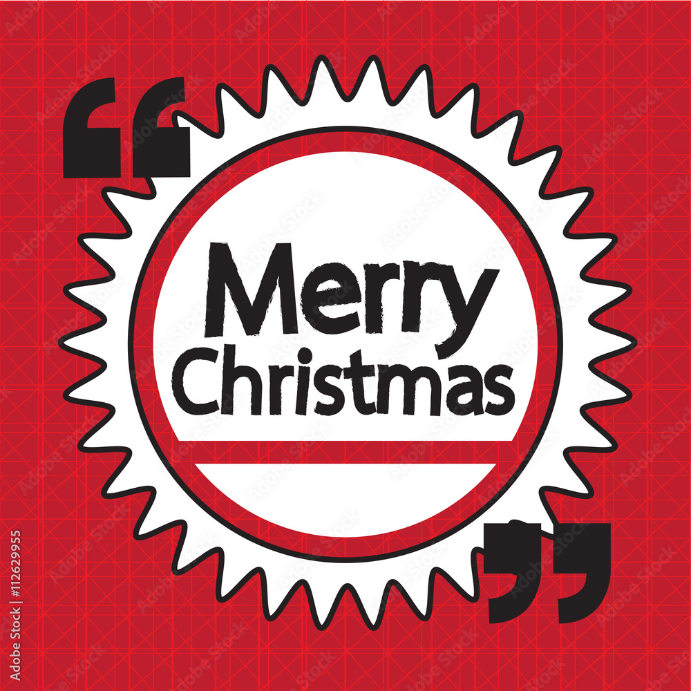 Merry Christmas lettering illustration design