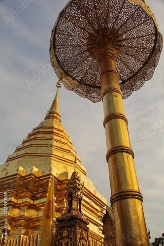 sutep stupa in chiangmai.thailand photo
