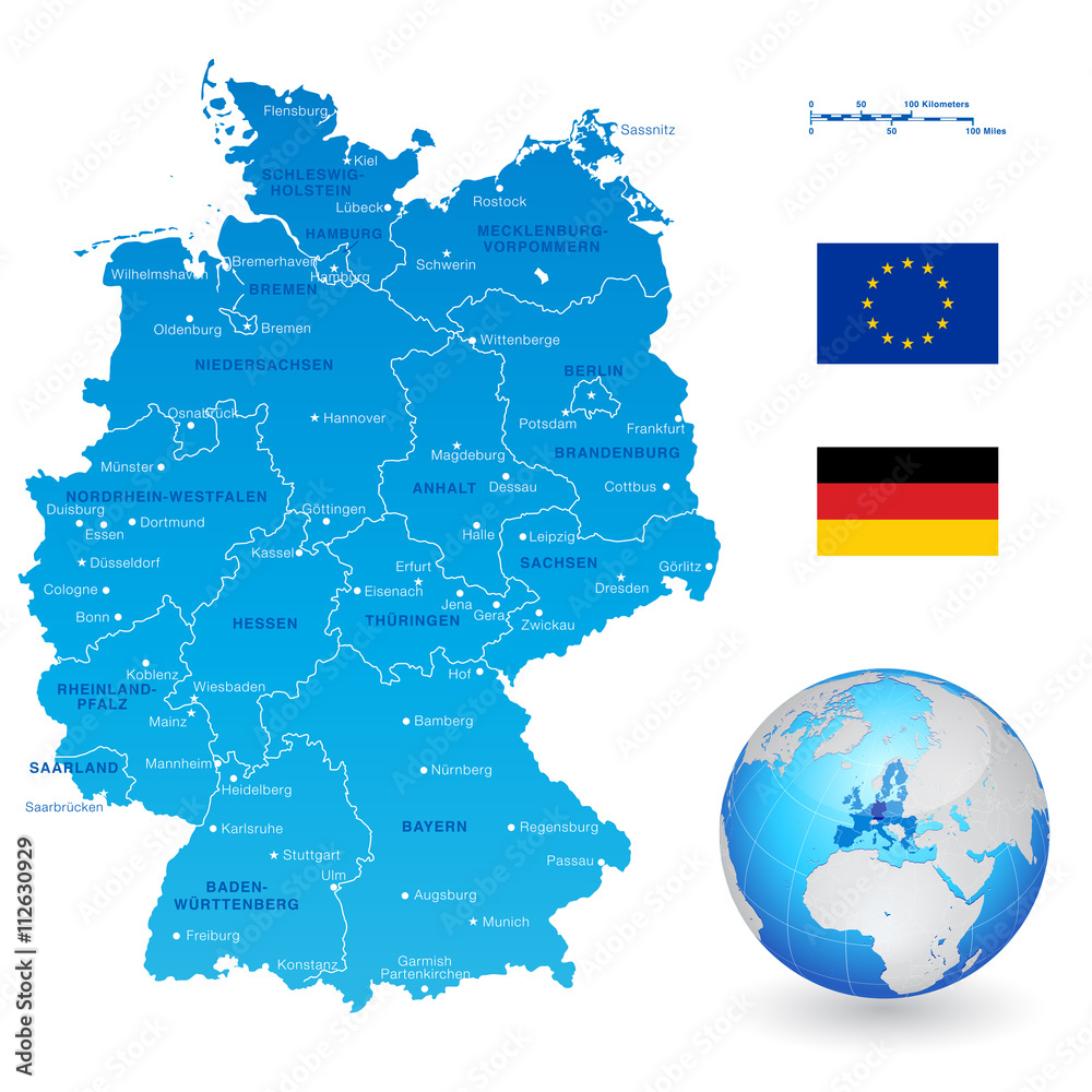 vector Map of Germany