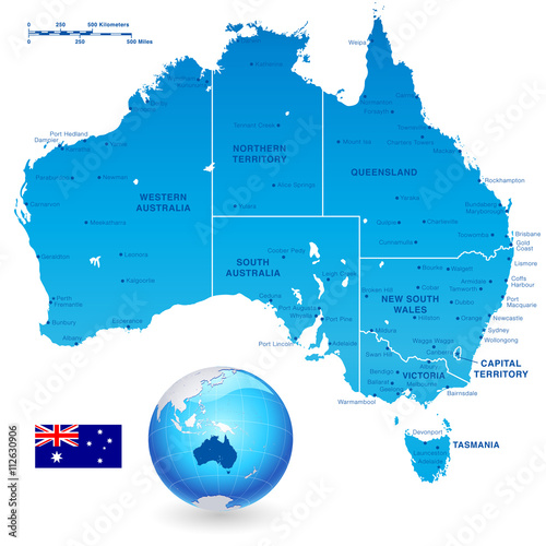 Australia Administrative Map Set