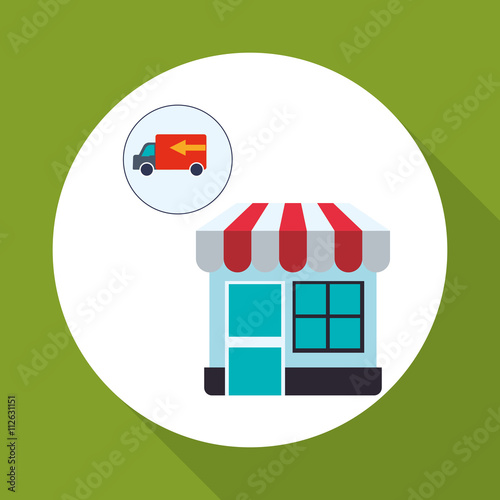 Sales and retail design. Shopping icon. White background   vector