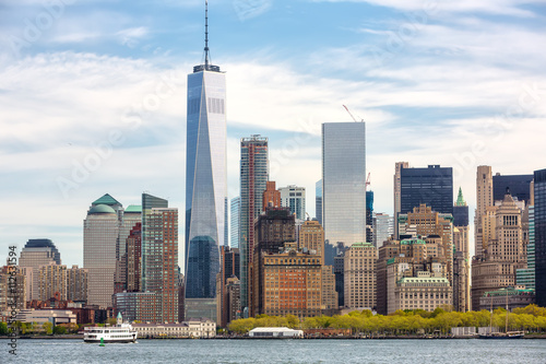 View of Manhattan skyline in NYC