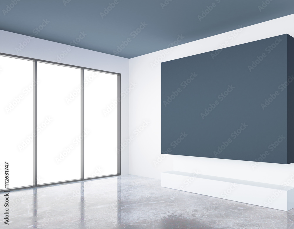 Obraz premium Interior with blackboard