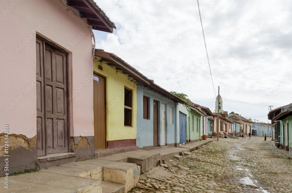 Colourful street in Trinidad, Cuba Colourful street in Trinidad, Cuba