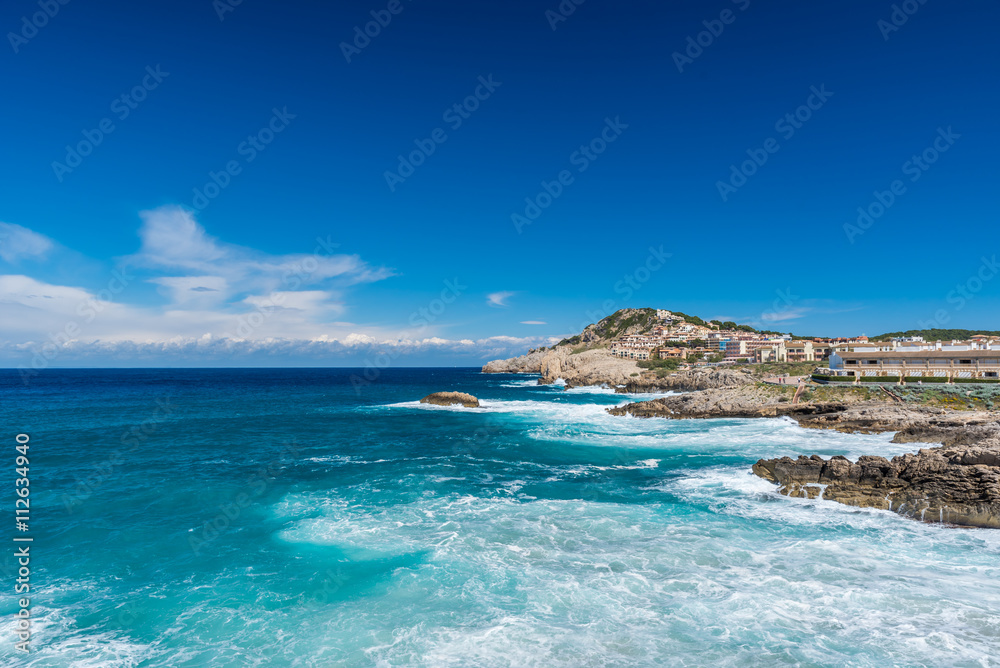Coast of Cala Ratjada of Mallorca, Spain