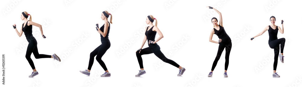 Concept of healthy lifestyle in set Concept of healthy lifestyle in set
