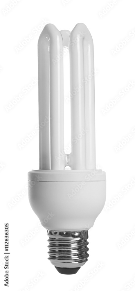 Energy saving light bulb on white background Energy saving light bulb on white background