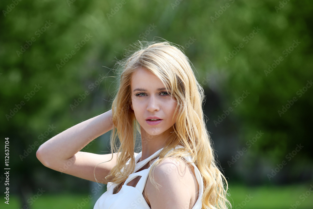 Young beautiful woman outdoors Young beautiful woman outdoors