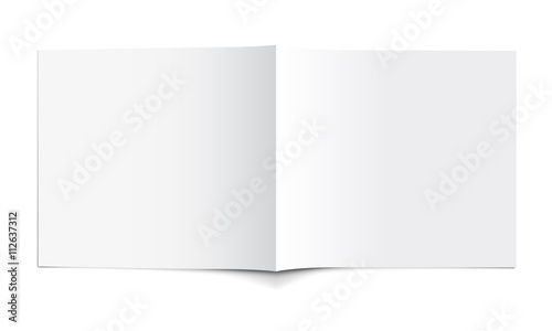 White Empty Brochure