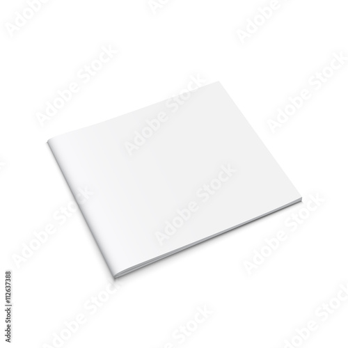 White Empty Brochure