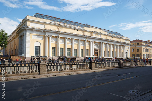 Russian Museum of the Benois Wing. View from the Griboyedov Canal