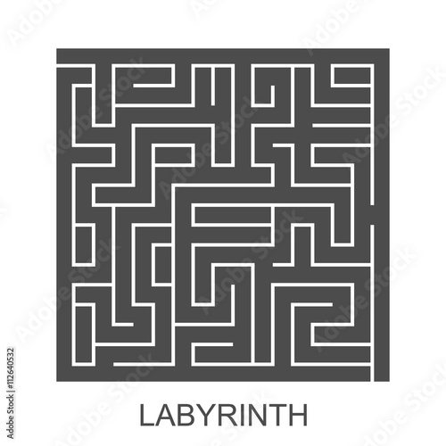 Vector labyrinth. Maze / Labyrint with entry and exit.