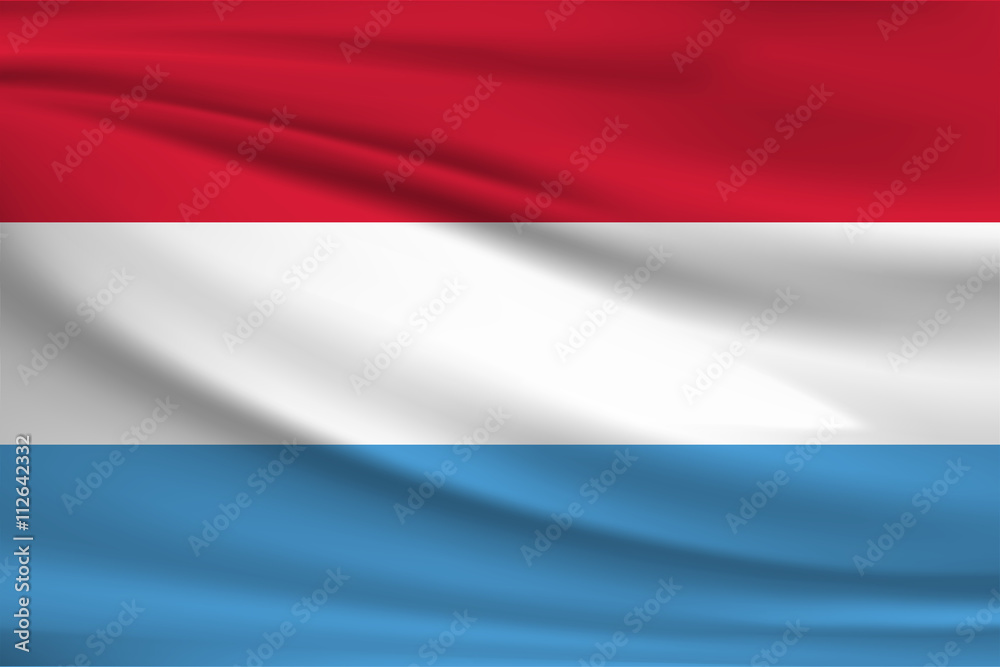 The national flag of Luxemburg The national flag of Luxemburg